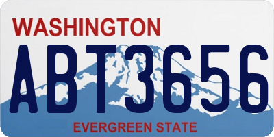 WA license plate ABT3656