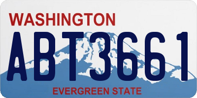 WA license plate ABT3661
