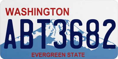 WA license plate ABT3682