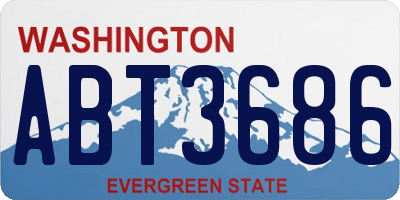 WA license plate ABT3686