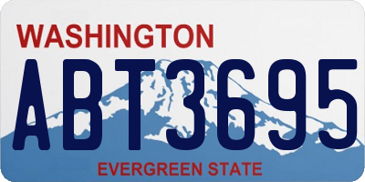 WA license plate ABT3695