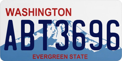 WA license plate ABT3696