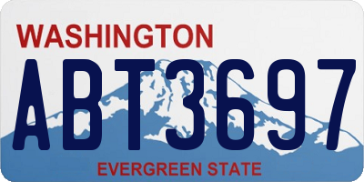 WA license plate ABT3697