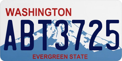 WA license plate ABT3725