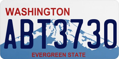 WA license plate ABT3730