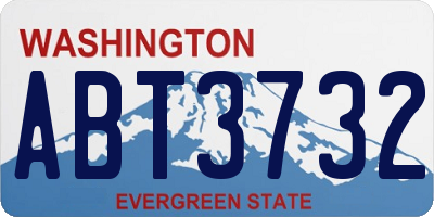 WA license plate ABT3732