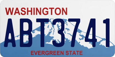 WA license plate ABT3741