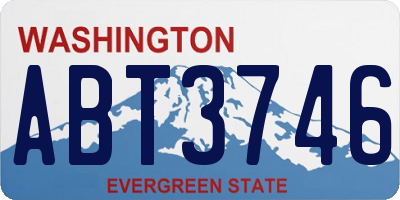 WA license plate ABT3746