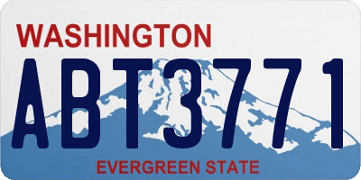 WA license plate ABT3771