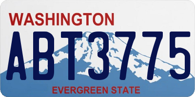 WA license plate ABT3775