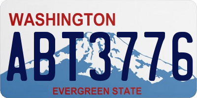 WA license plate ABT3776