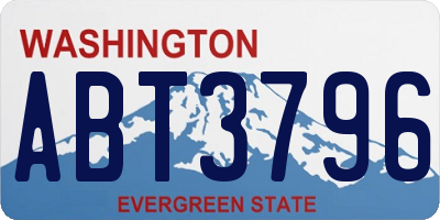 WA license plate ABT3796