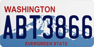 WA license plate ABT3866