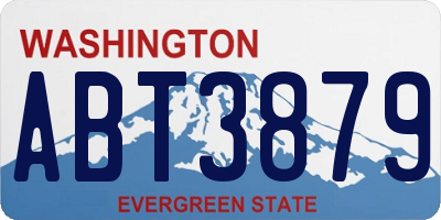WA license plate ABT3879