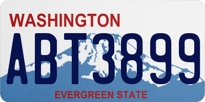 WA license plate ABT3899