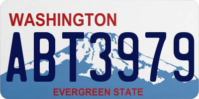WA license plate ABT3979