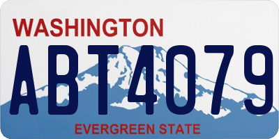 WA license plate ABT4079