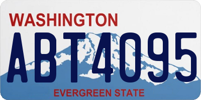 WA license plate ABT4095