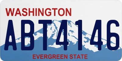 WA license plate ABT4146