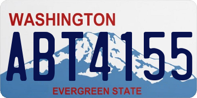 WA license plate ABT4155