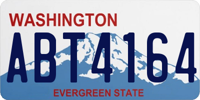WA license plate ABT4164
