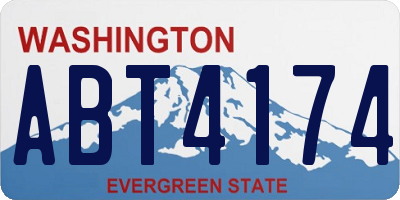 WA license plate ABT4174