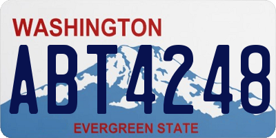 WA license plate ABT4248