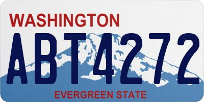 WA license plate ABT4272