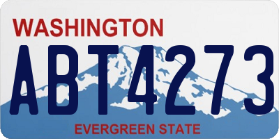 WA license plate ABT4273