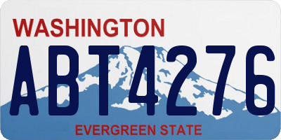 WA license plate ABT4276
