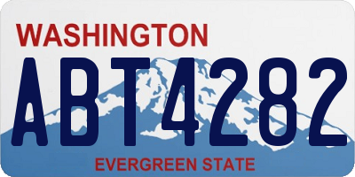 WA license plate ABT4282