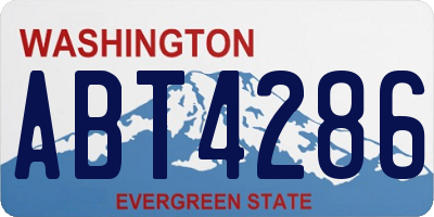 WA license plate ABT4286