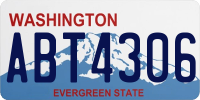 WA license plate ABT4306