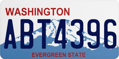 WA license plate ABT4396