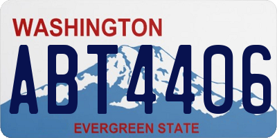 WA license plate ABT4406