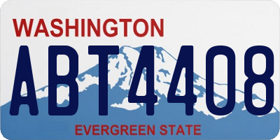 WA license plate ABT4408