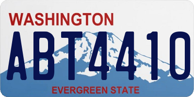WA license plate ABT4410
