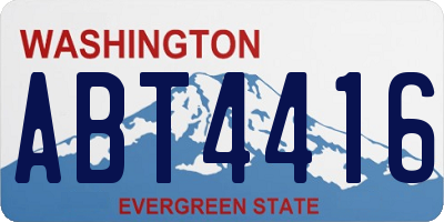 WA license plate ABT4416
