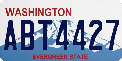 WA license plate ABT4427