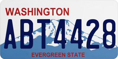 WA license plate ABT4428