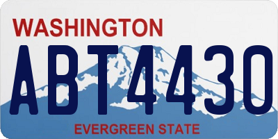 WA license plate ABT4430