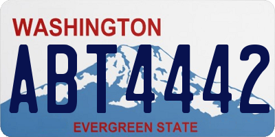 WA license plate ABT4442
