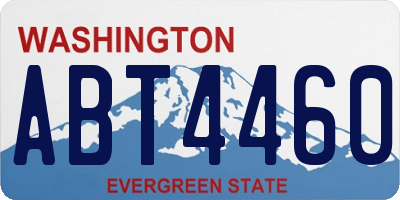 WA license plate ABT4460
