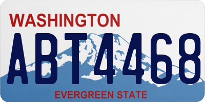 WA license plate ABT4468
