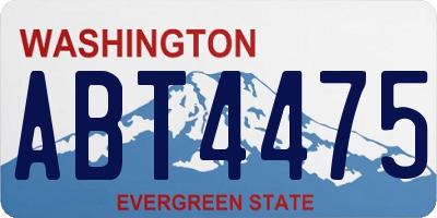 WA license plate ABT4475