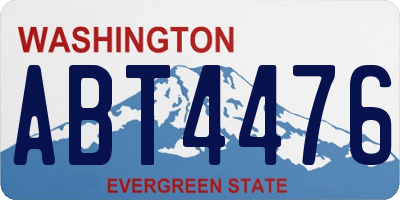 WA license plate ABT4476