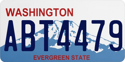 WA license plate ABT4479