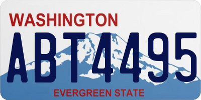 WA license plate ABT4495