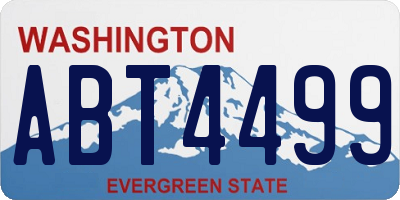 WA license plate ABT4499