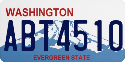 WA license plate ABT4510